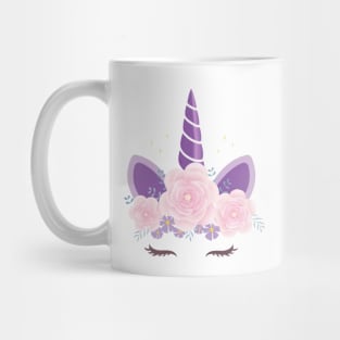 Unicorn Closed Eyes Mug